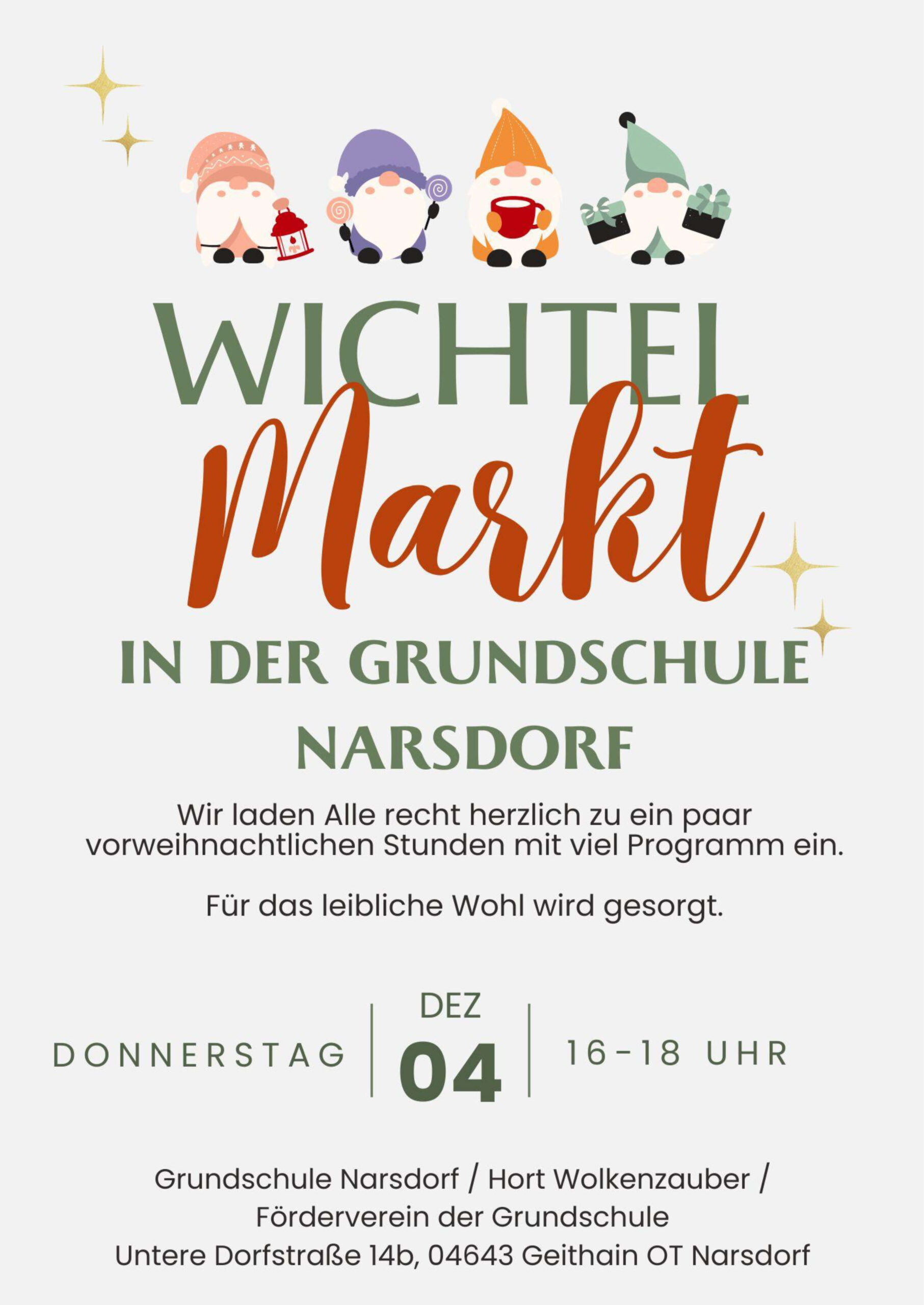Weihnachtswichtelmarkt 2025 GS Narsdorf